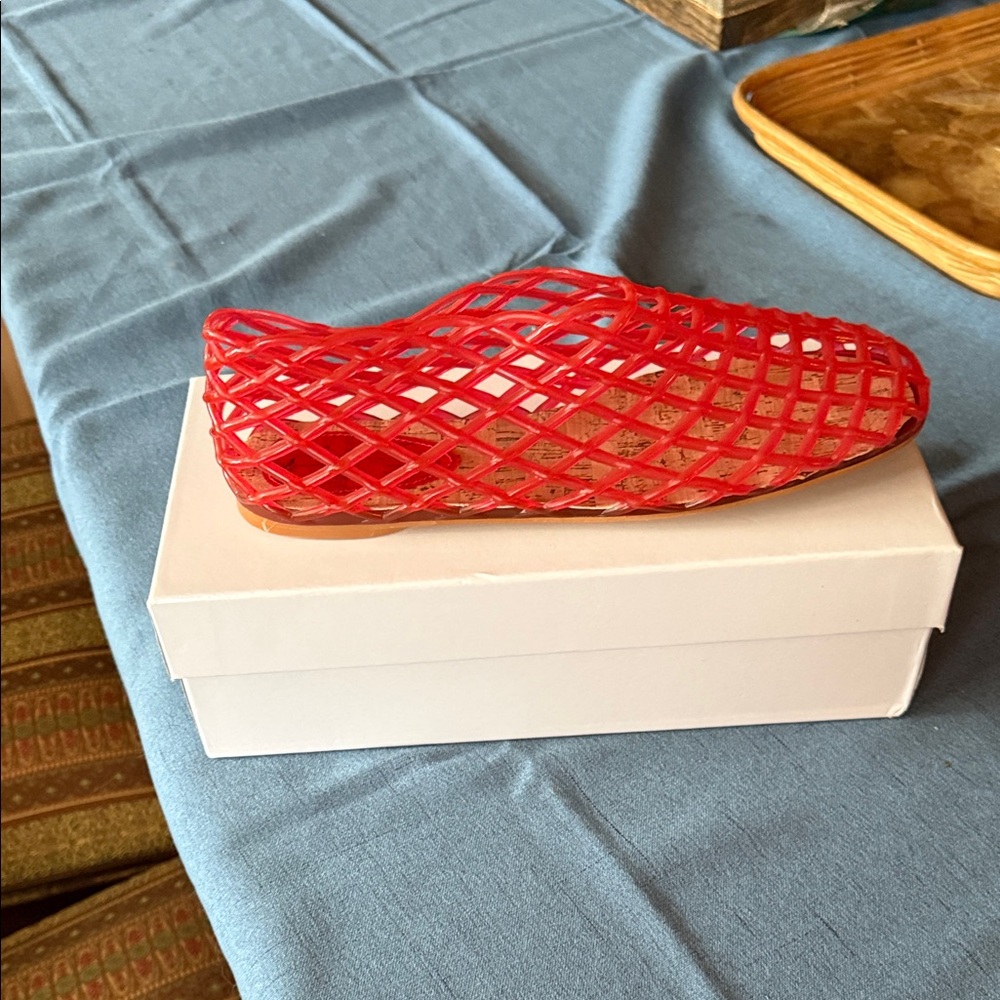 Red Mesh Women's Shoes